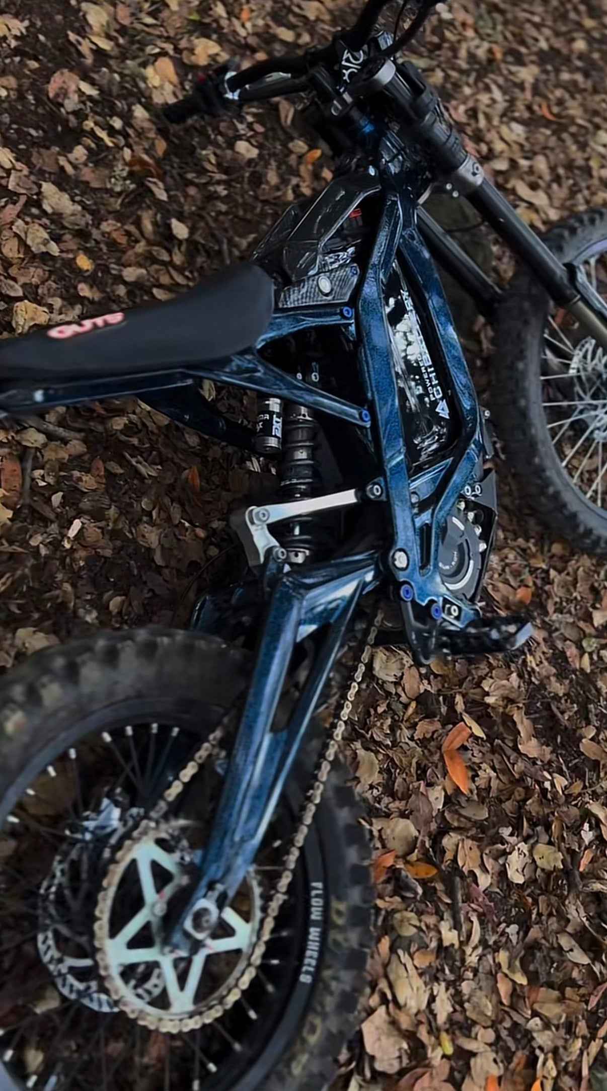 Dark Blue "Sparkly" Powder Coated Style Frame Wrap