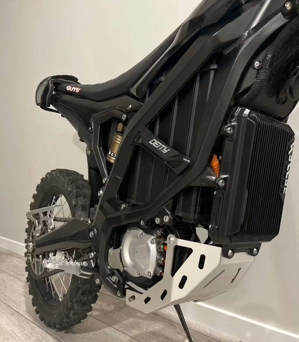Surron Ultra Bee Upgraded Chrome/Black Bash Guard V2