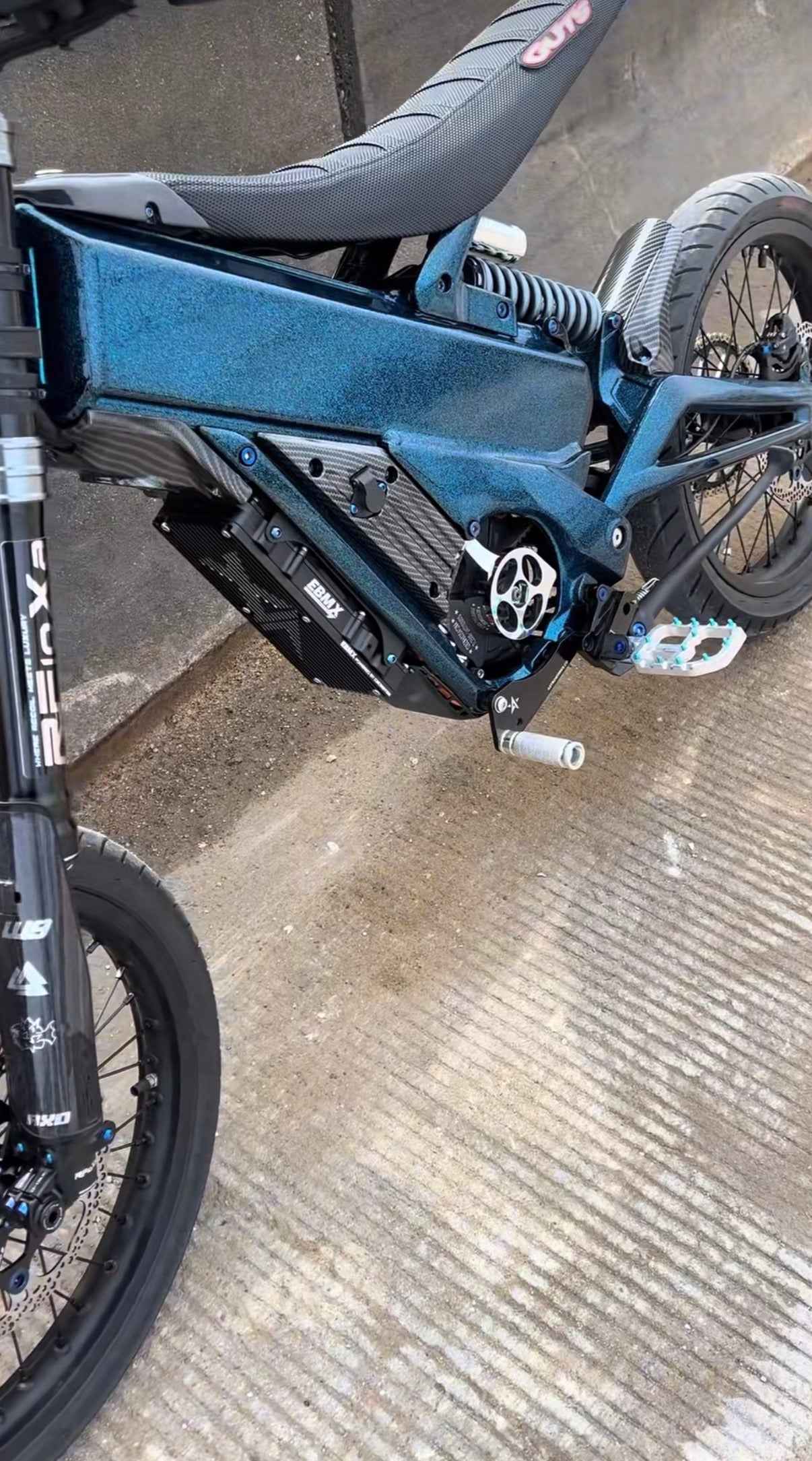 Dark Blue "Sparkly" Powder Coated Style Frame Wrap