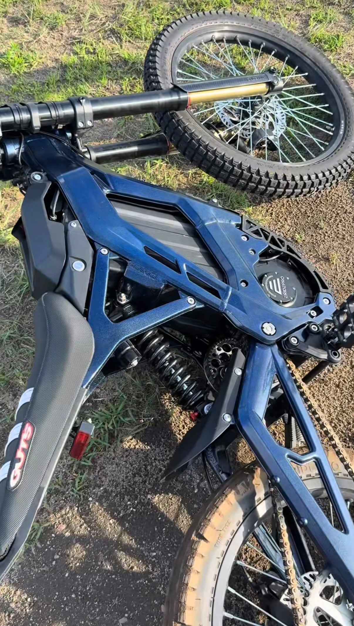 Dark Blue "Sparkly" Powder Coated Style Frame Wrap