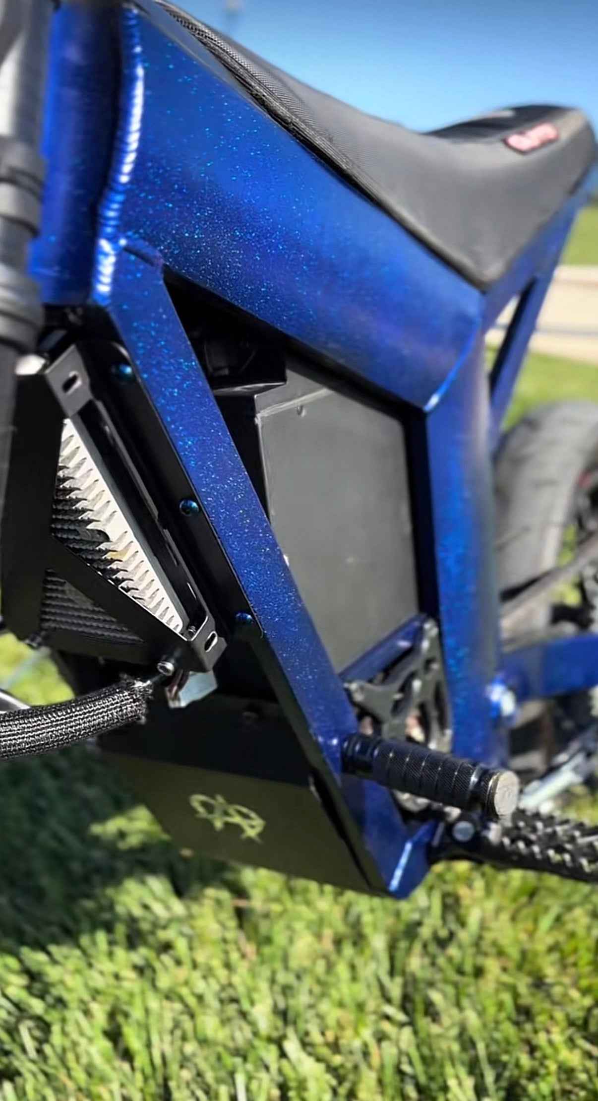 Dark Blue "Sparkly" Powder Coated Style Frame Wrap