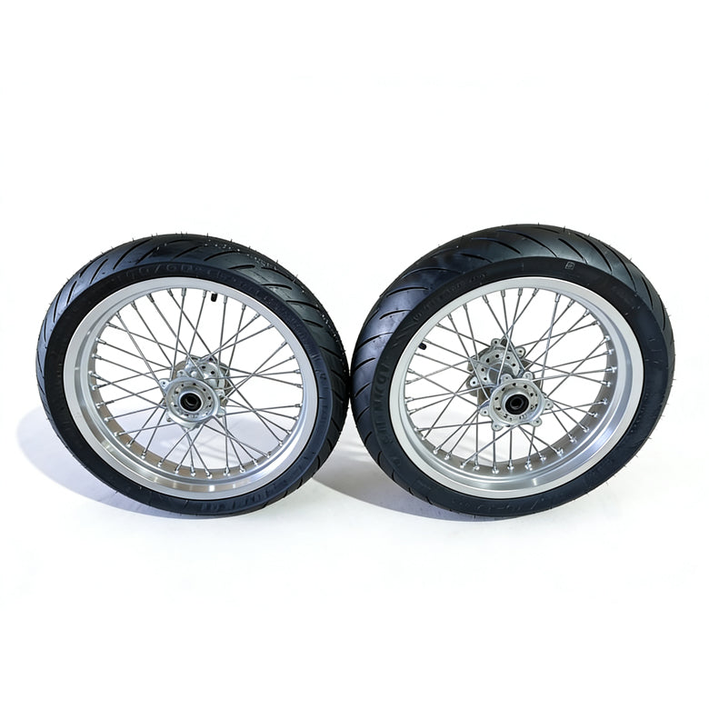 Surron LBX 17" Chrome Wheelset+Pre-installed Tires