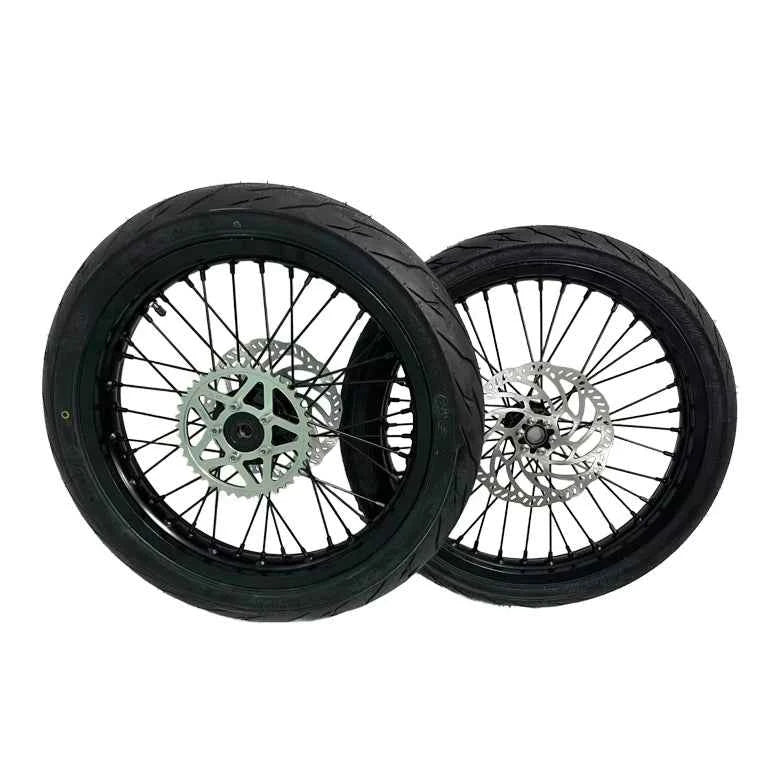 Surron LBX 17" Chrome Wheelset+Pre-installed Tires