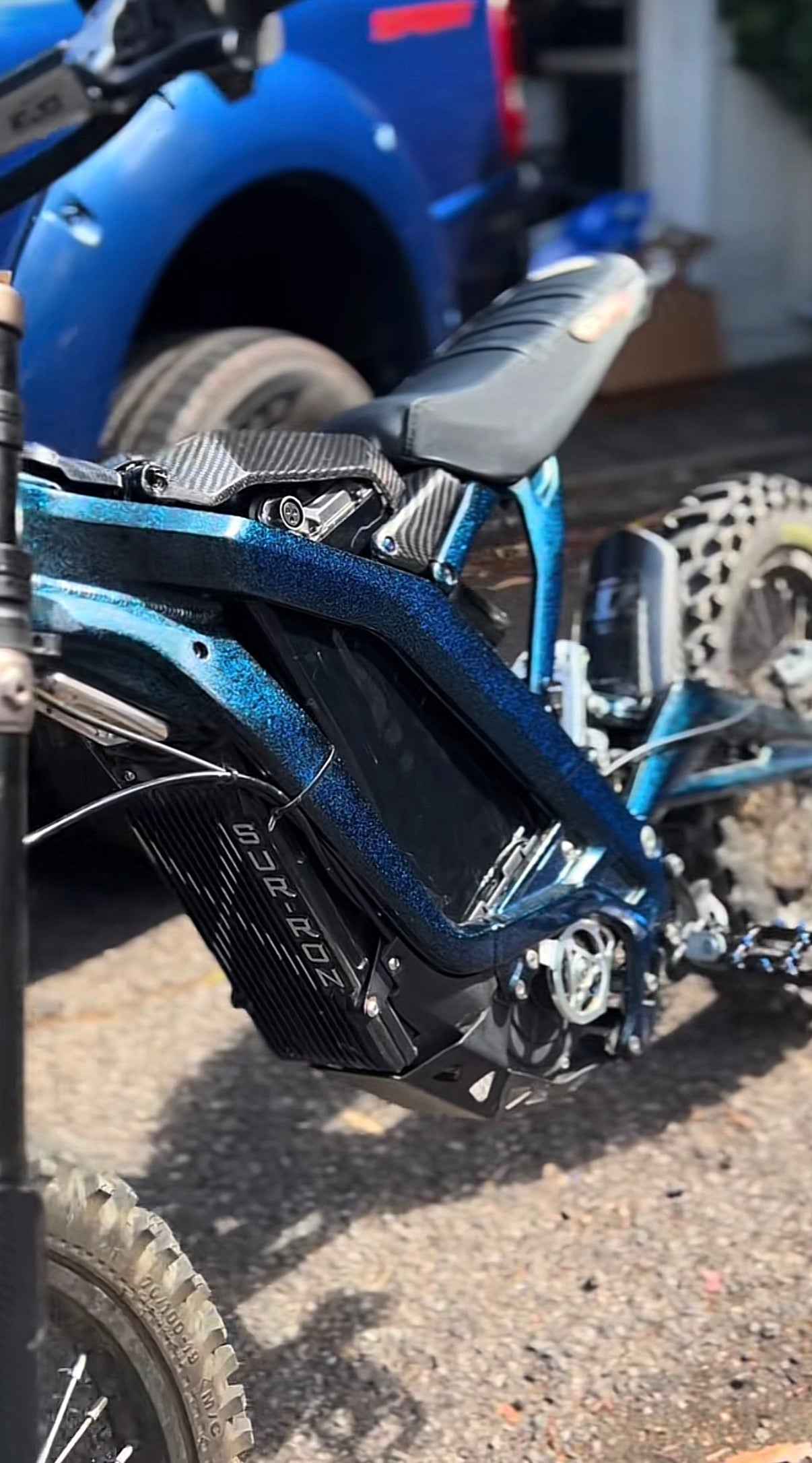 Dark Blue "Sparkly" Powder Coated Style Frame Wrap