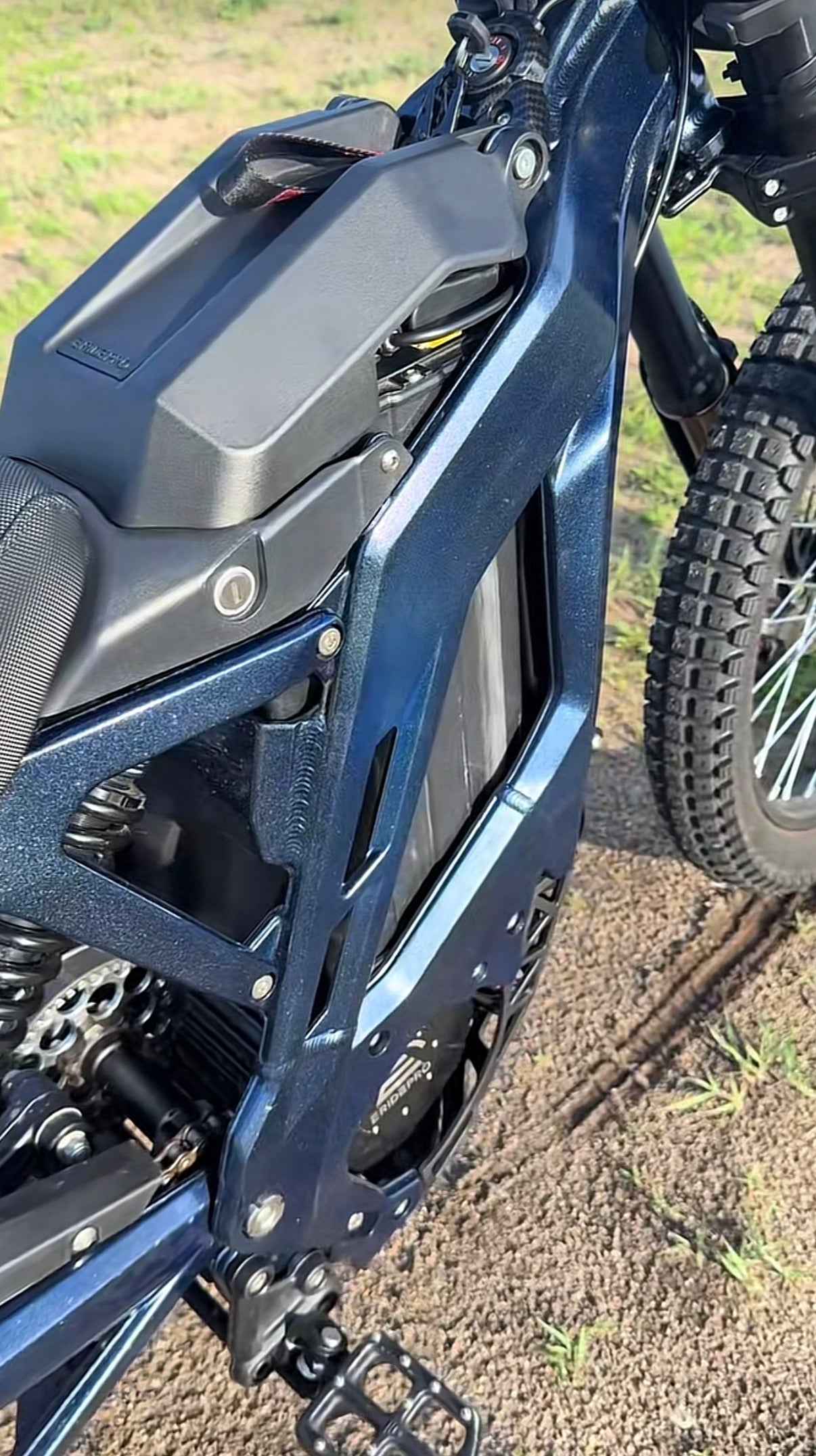 Dark Blue "Sparkly" Powder Coated Style Frame Wrap