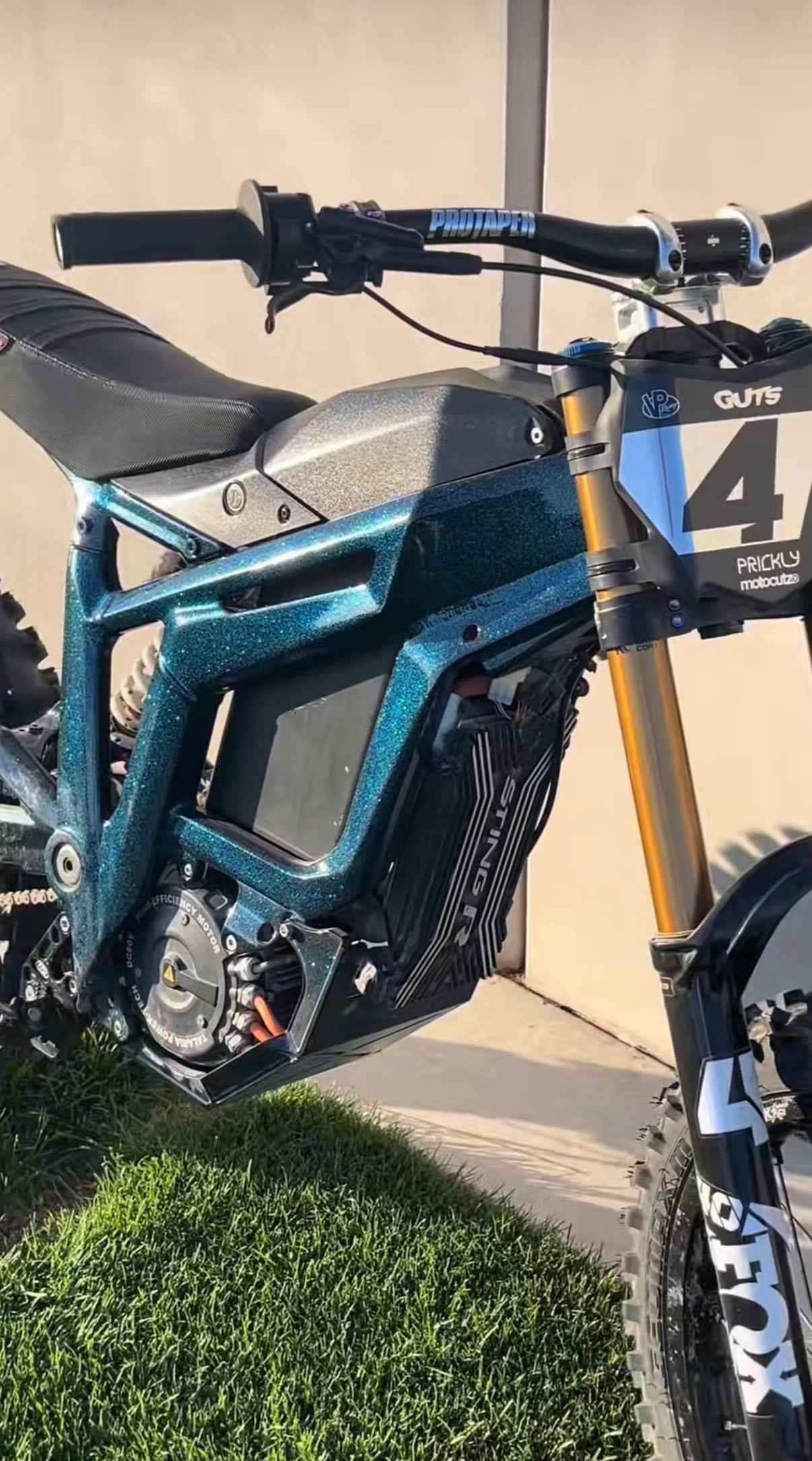 Dark Blue "Sparkly" Powder Coated Style Frame Wrap