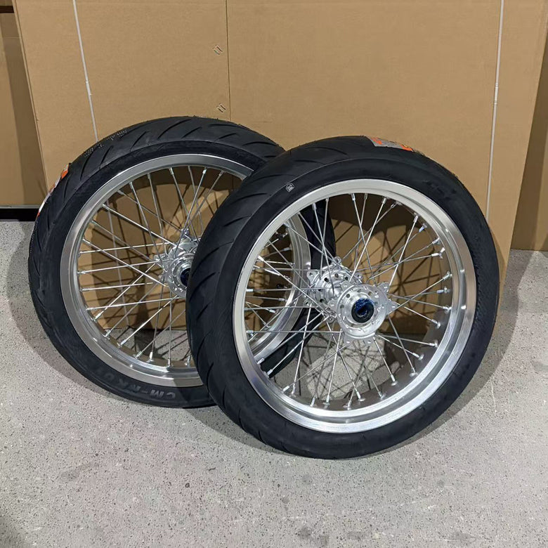 Surron LBX 17" Chrome Wheelset+Pre-installed Tires