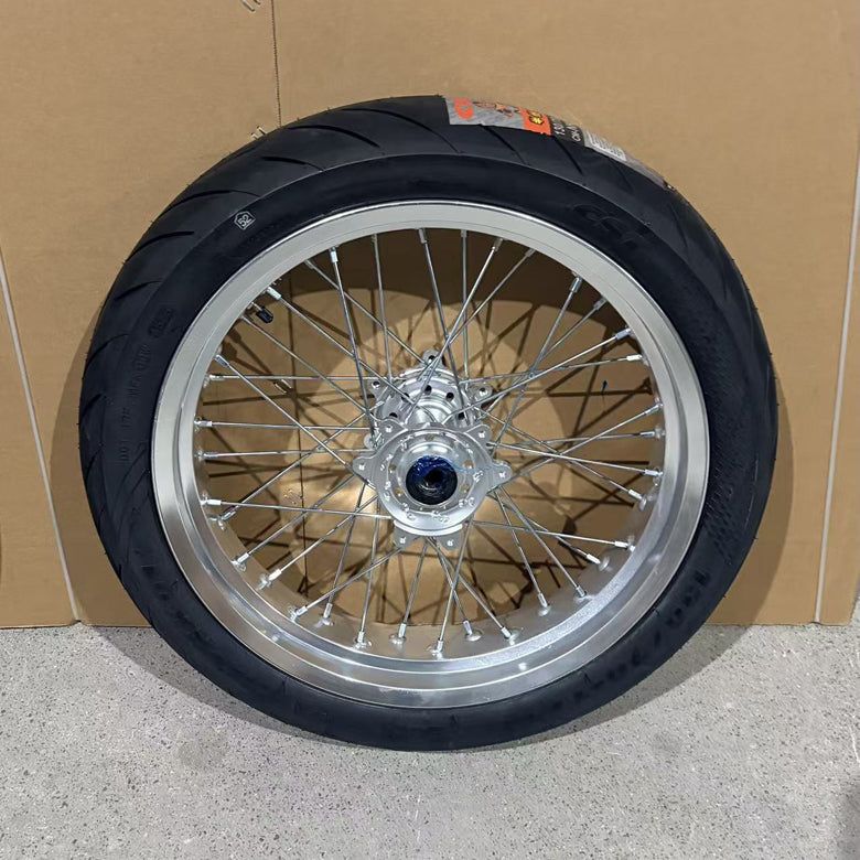 Surron LBX 17" Chrome Wheelset+Pre-installed Tires