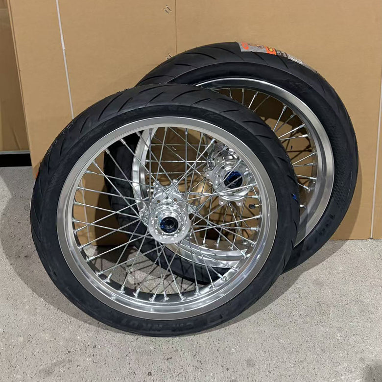 Surron LBX 17" Chrome Wheelset+Pre-installed Tires