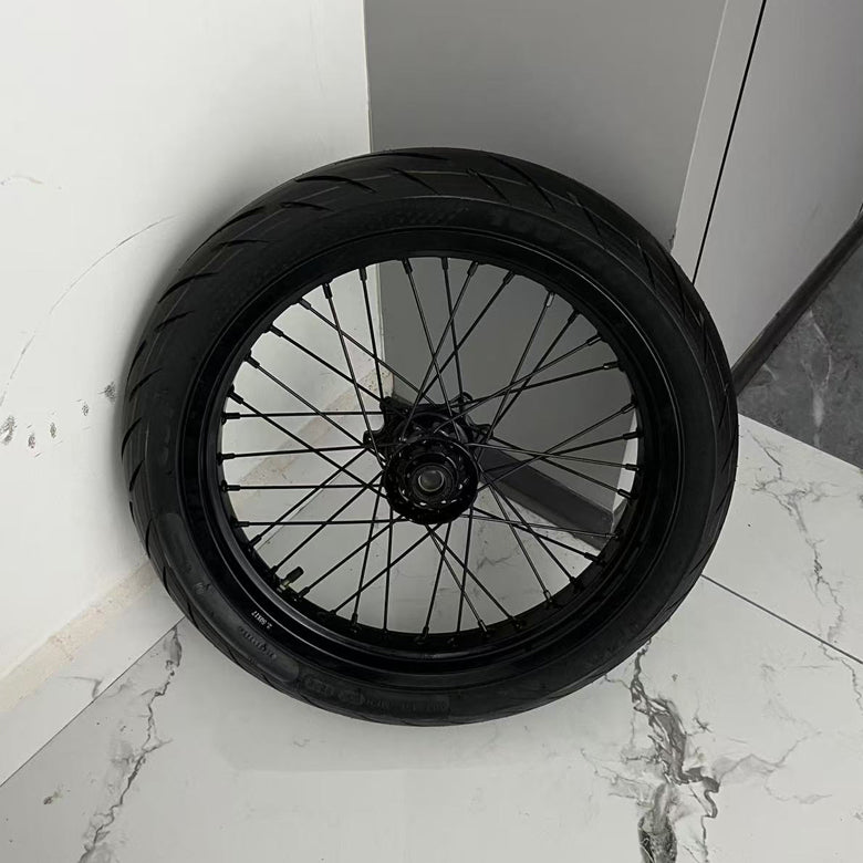 Surron LBX 17" Chrome Wheelset+Pre-installed Tires