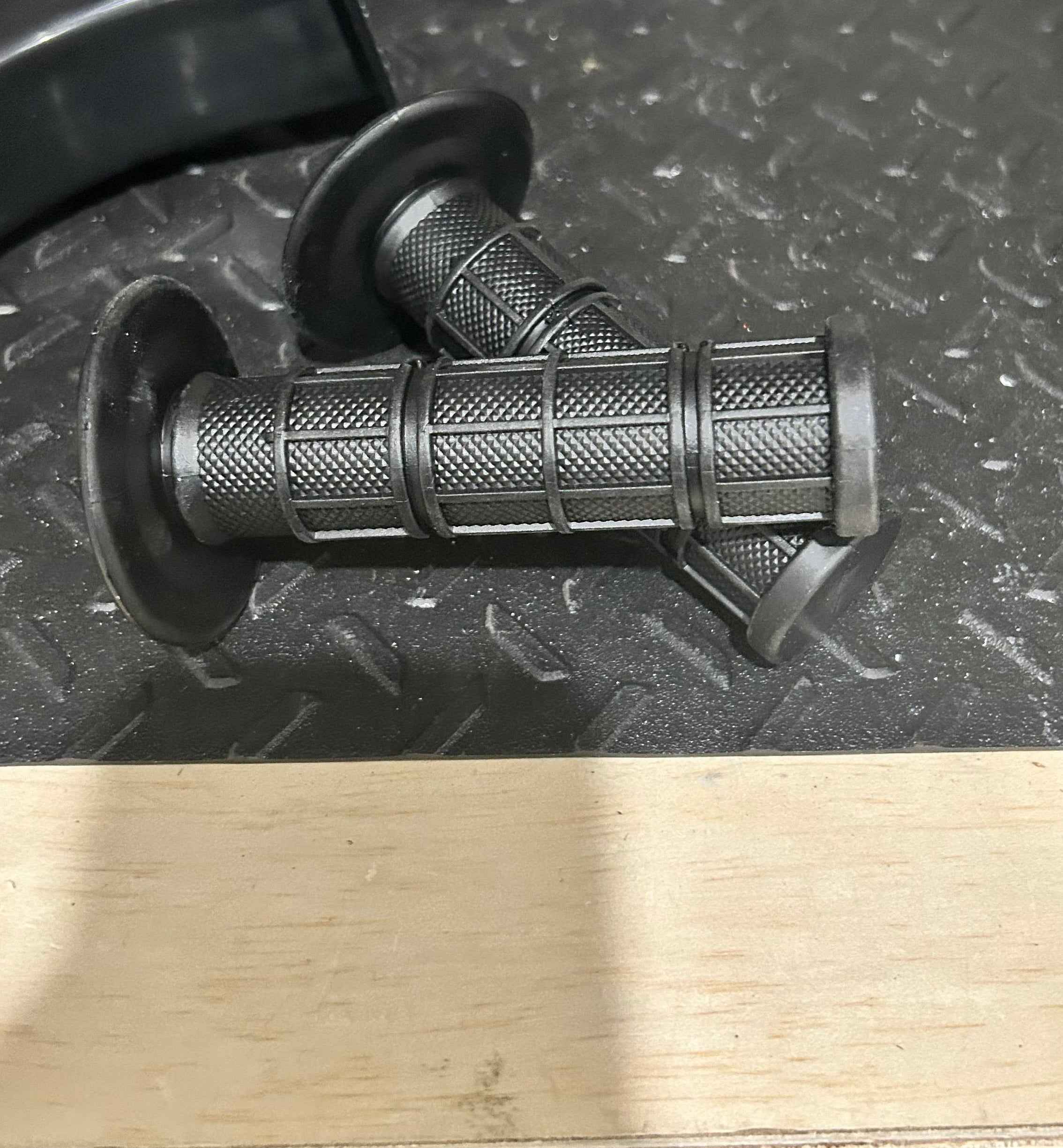 AxMotos Upgraded Full Waffle Grips (Universal fits on any bike)