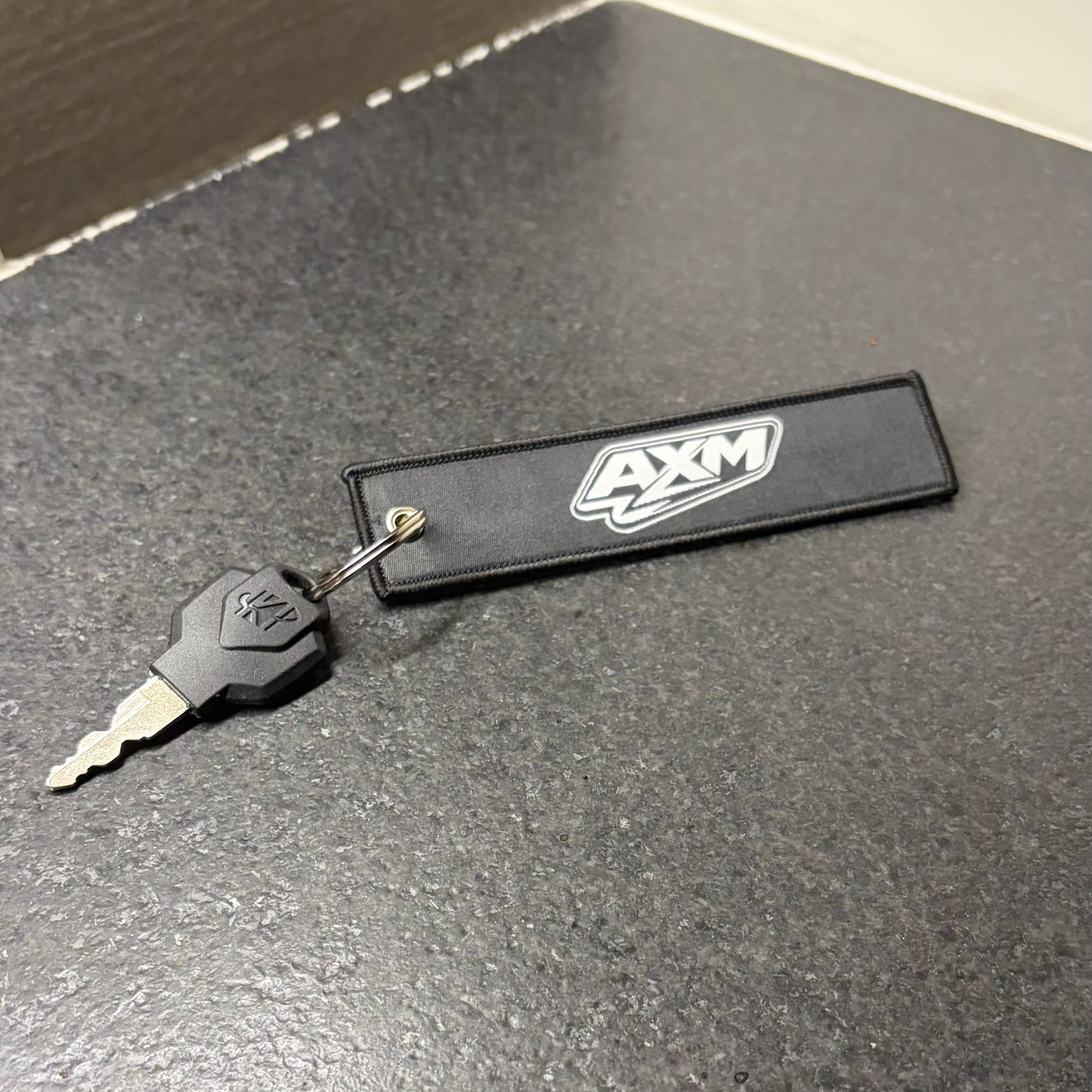 AxMotos Black Keychain