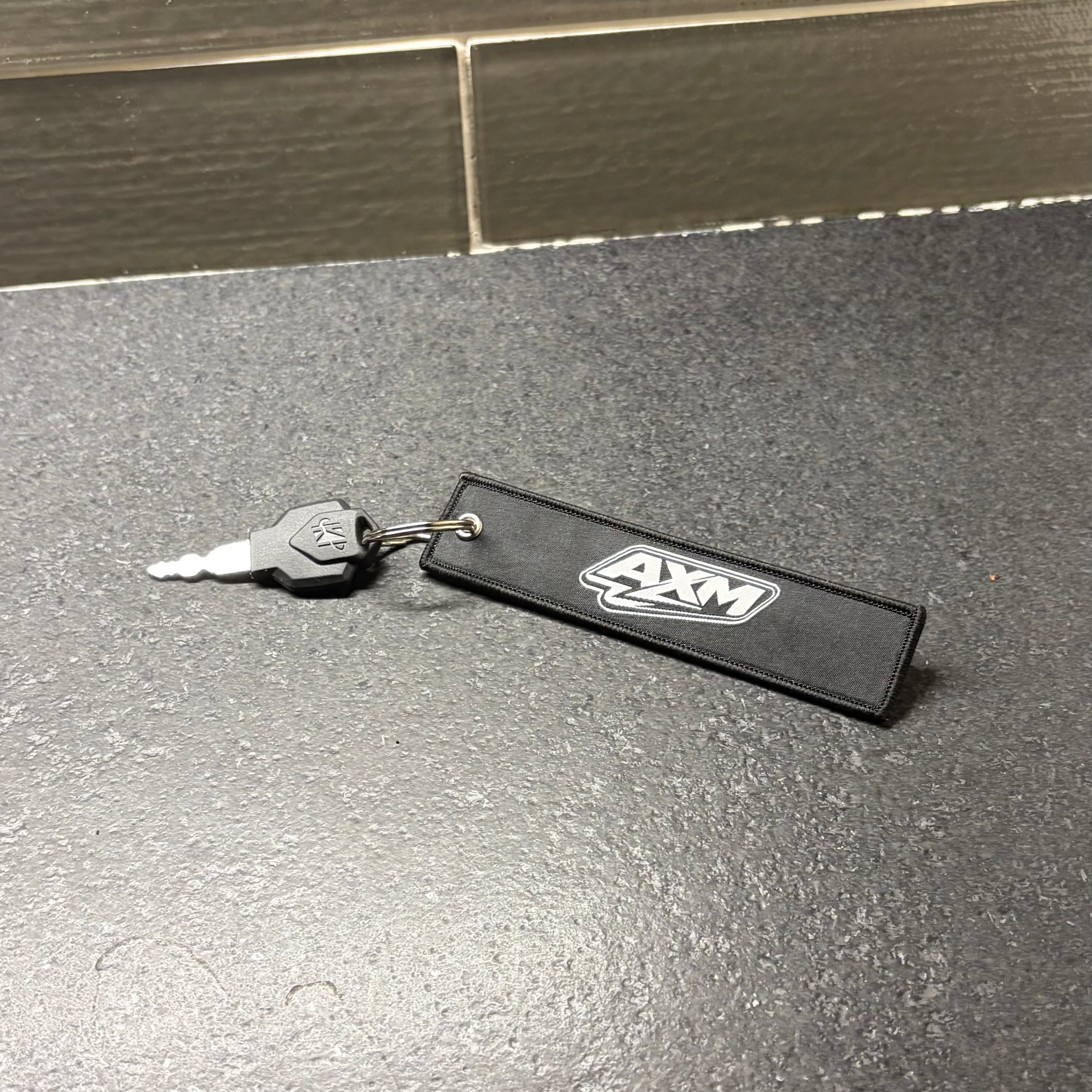 AxMotos Black Keychain