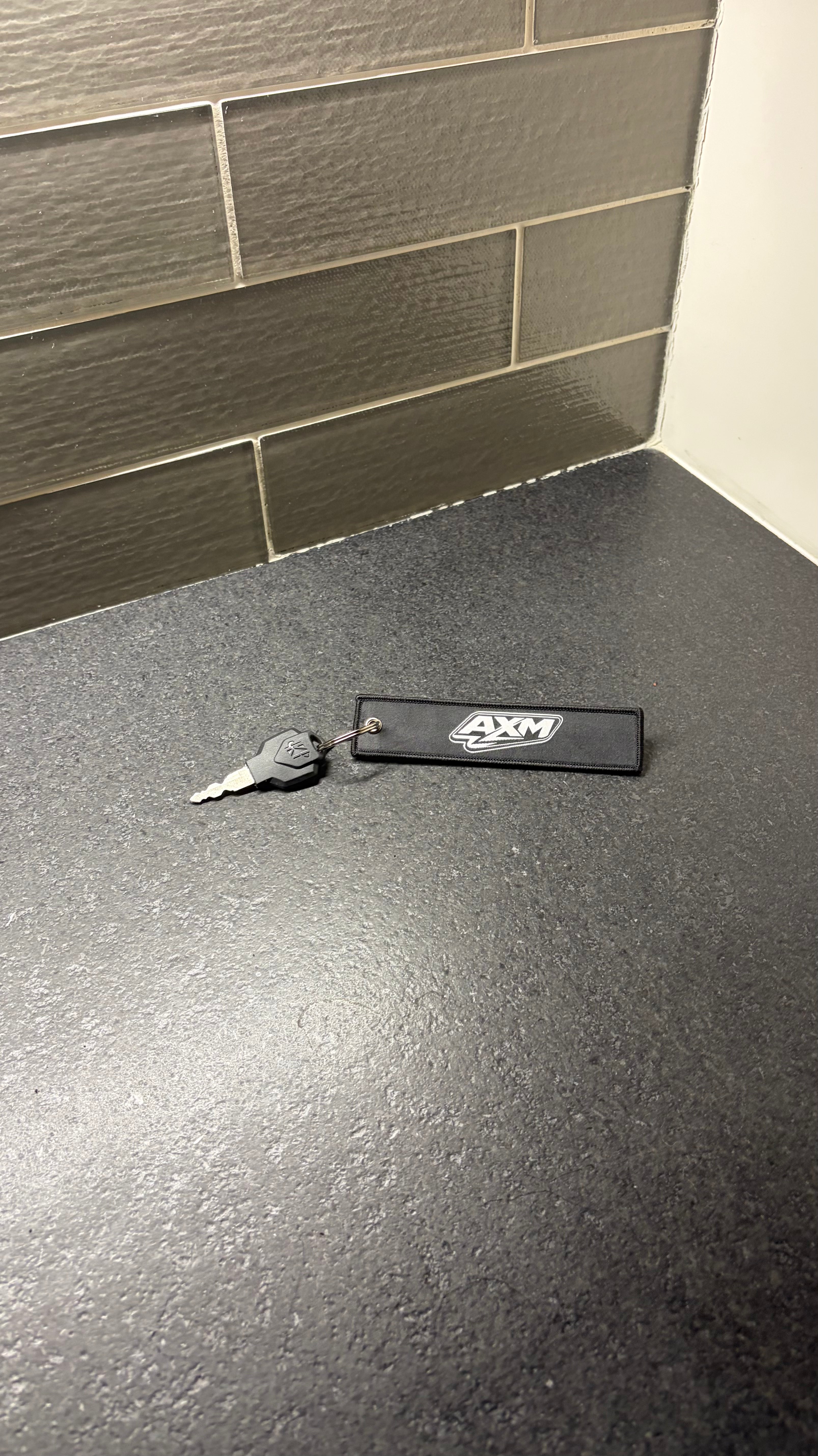 AxMotos Black Keychain