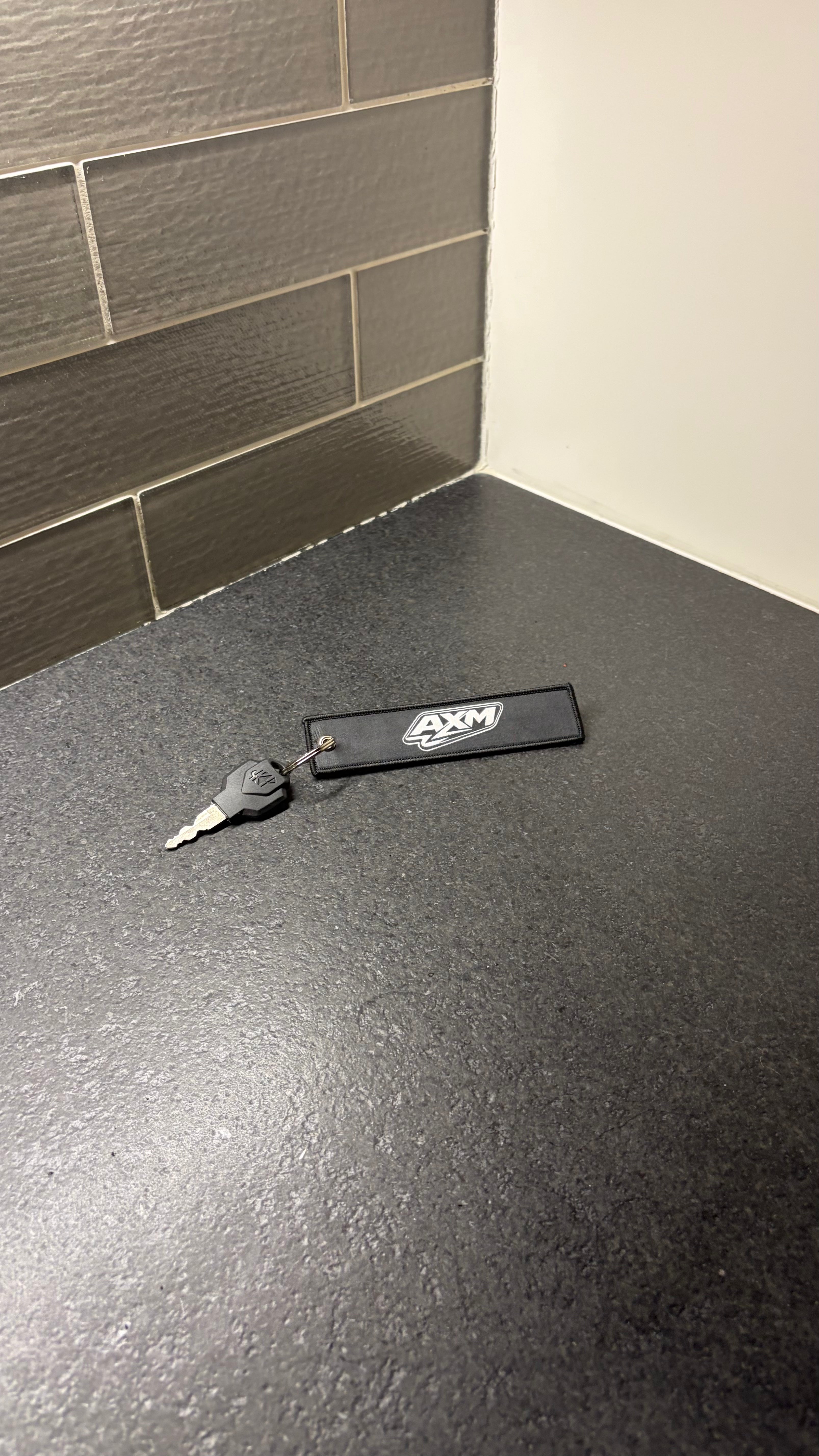 AxMotos Black Keychain