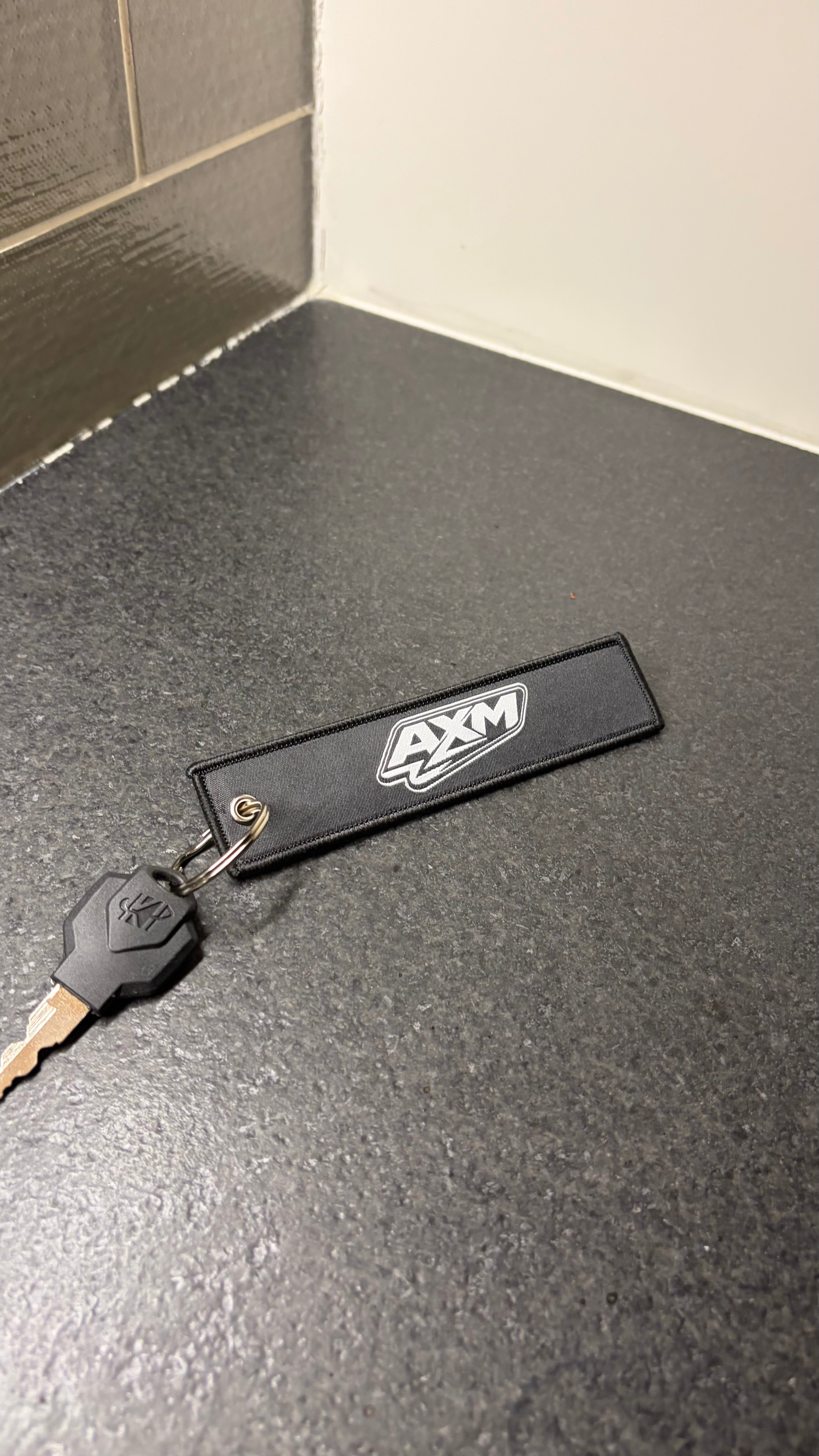 AxMotos Black Keychain