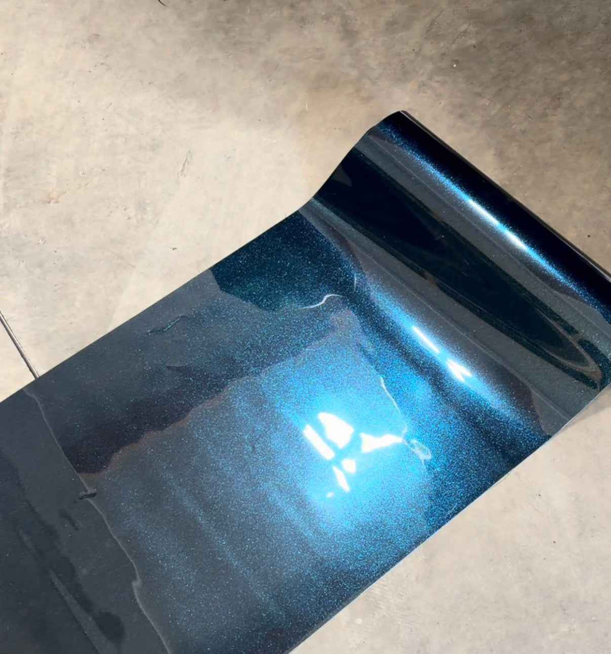 Dark Blue Sparkly Powder Coat Style Frame Wrap