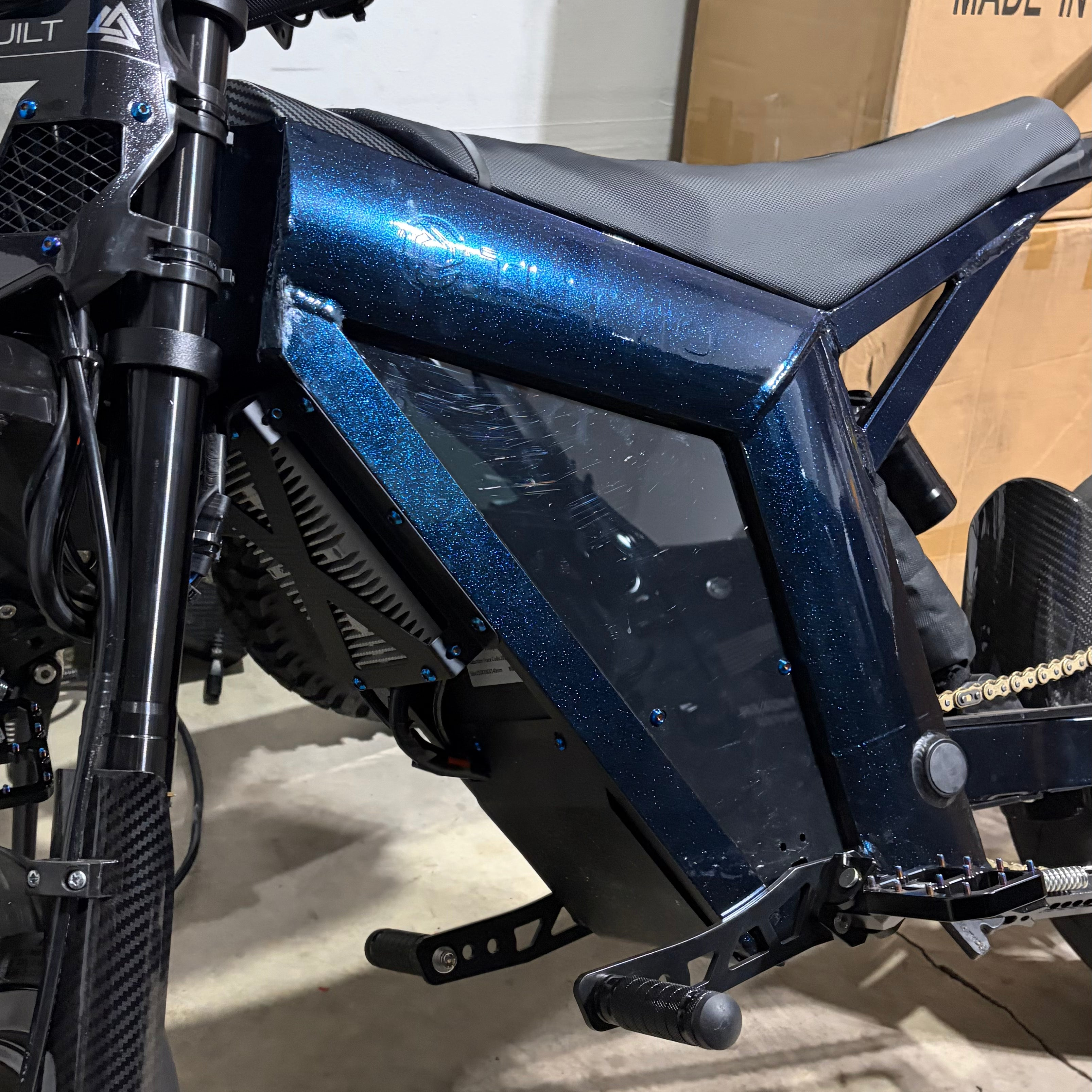 Dark Blue Sparkly Powder Coat Style Frame Wrap