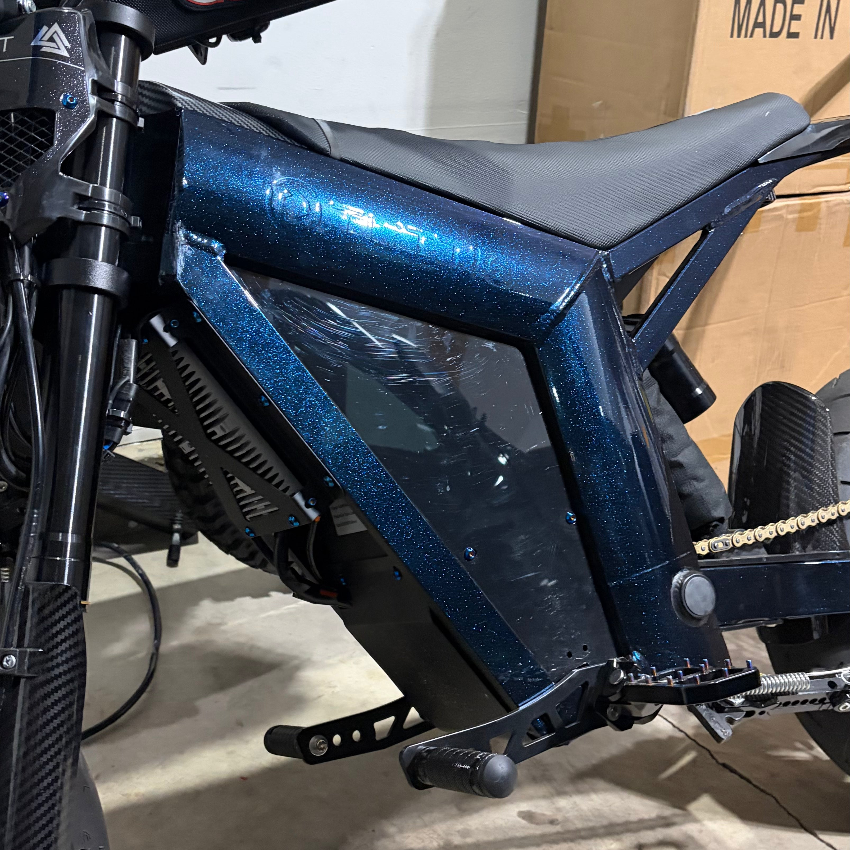 Dark Blue Sparkly Powder Coat Style Frame Wrap