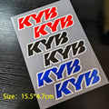 Racing Suspensions Motorcycle Stickers Kyb Fork Suspension Vinyl Decals for Yamaha Honda Suzuki Ktm Kawasaki Benelli