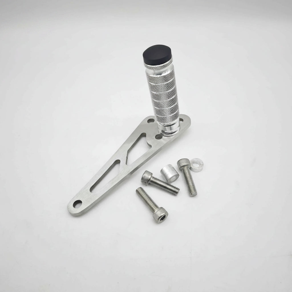 FMO Talaria XXX Stunt Foot Pegs Foot Locks - Silver, Single right  Piece