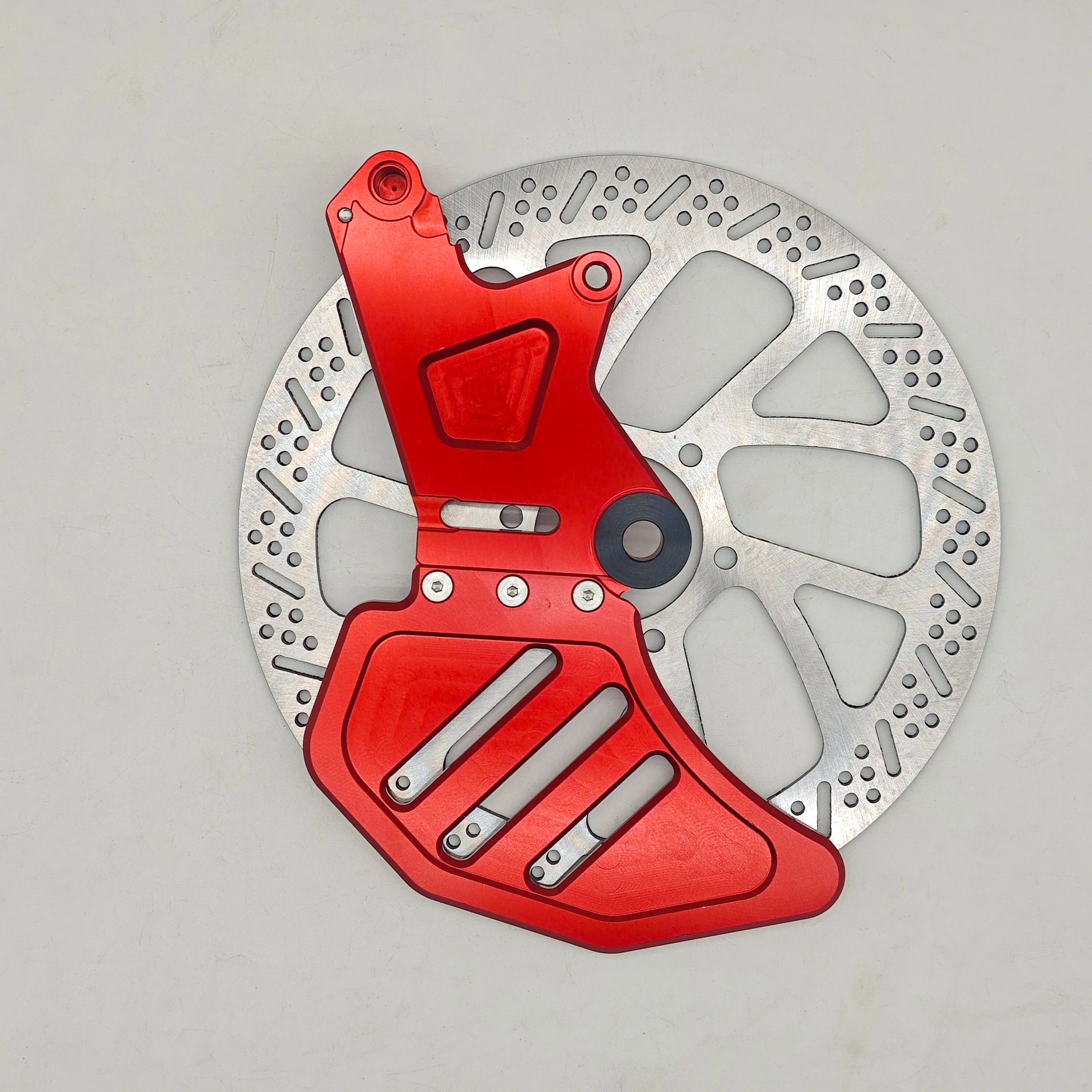 Moto Brake Single Caliper Bracket + Upgraded 240mm Rotor Kit