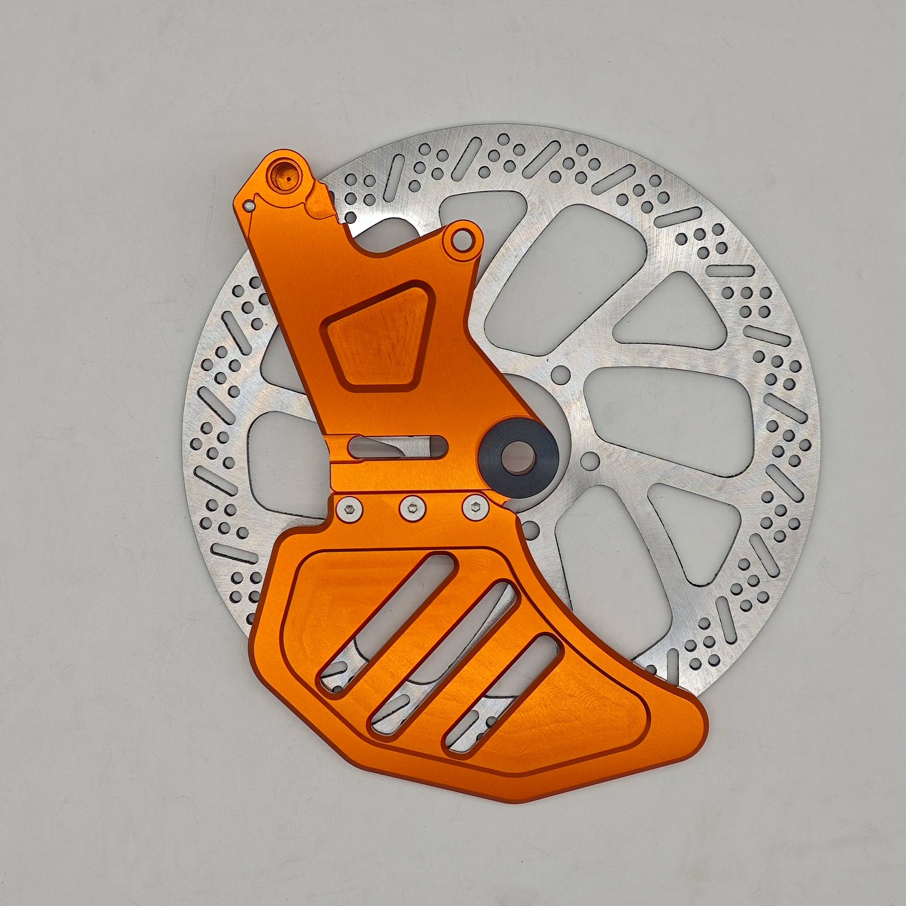 Moto Brake Single Caliper Bracket + Upgraded 240mm Rotor Kit