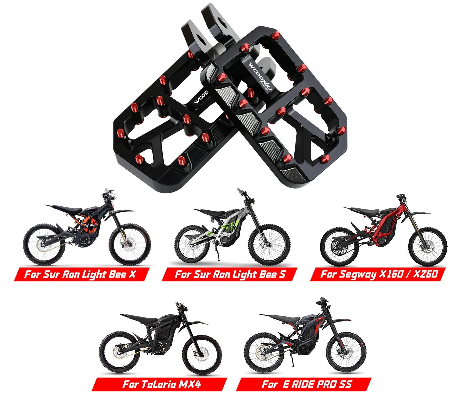 Surron LBX, Talaria X3, E-Ride Pro Upgraded Wide Pegs