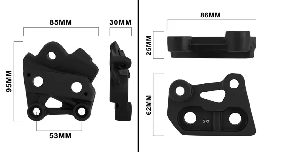Custom 6061 CNC Aluminum Talaria X3 Metal Peg Mounts