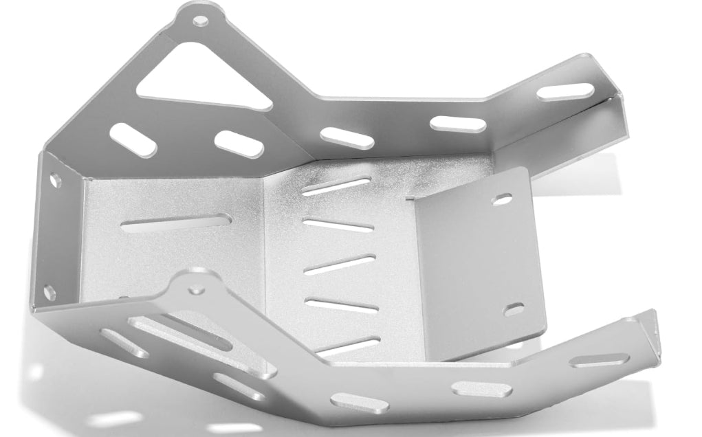 Surron Ultra Bee Upgraded Chrome/Black Bash Guard V2 - AxMotos