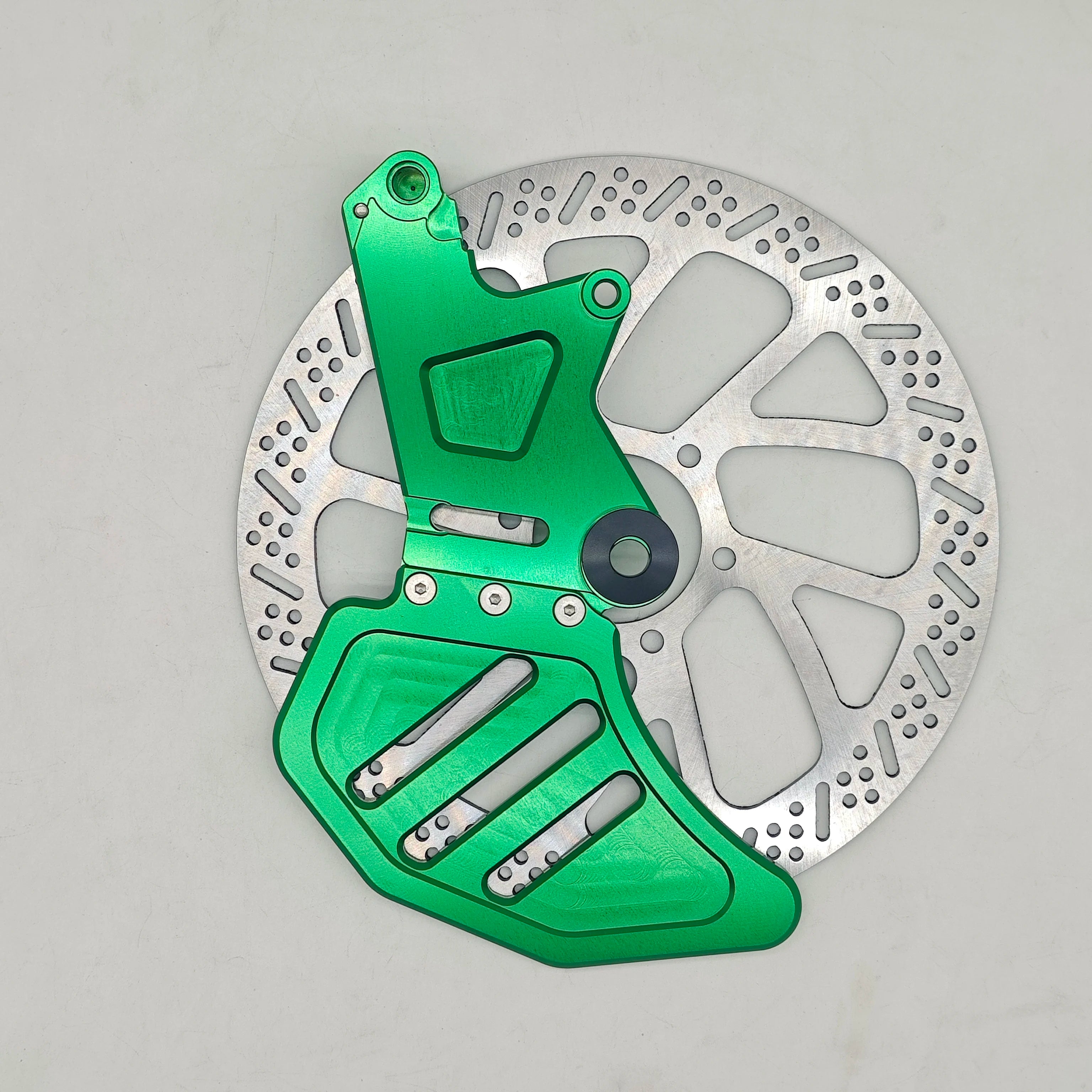 Moto Brake Single Caliper Bracket + Upgraded 240mm Rotor Kit