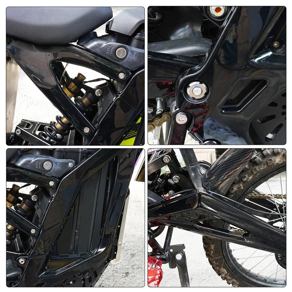 Gloss Black Surron LBX Frame Guards